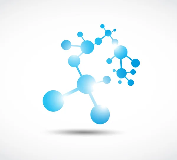 Molécule symbole fond — Image vectorielle