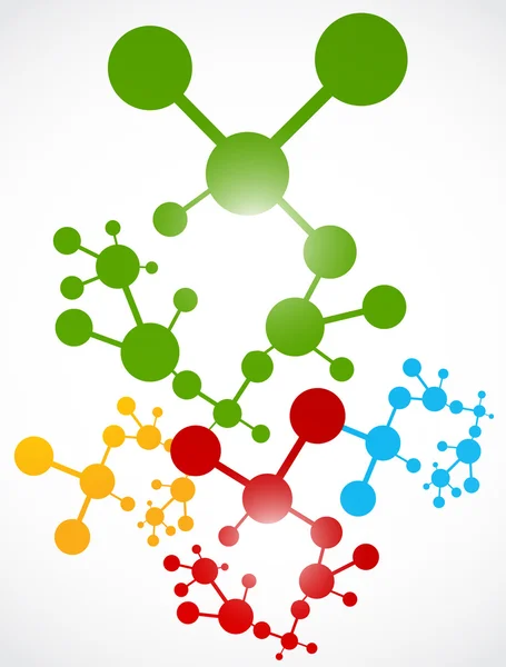 Dna molécule fond abstrait — Image vectorielle