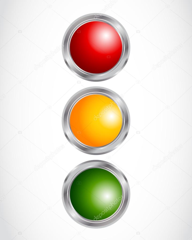 Traffic light buttons concept