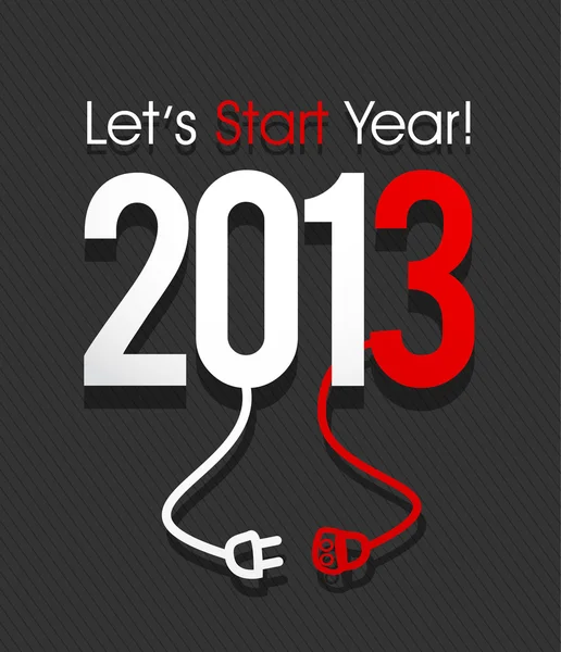 2013 yılbaşı yeni yıl tasarım — Stok Vektör