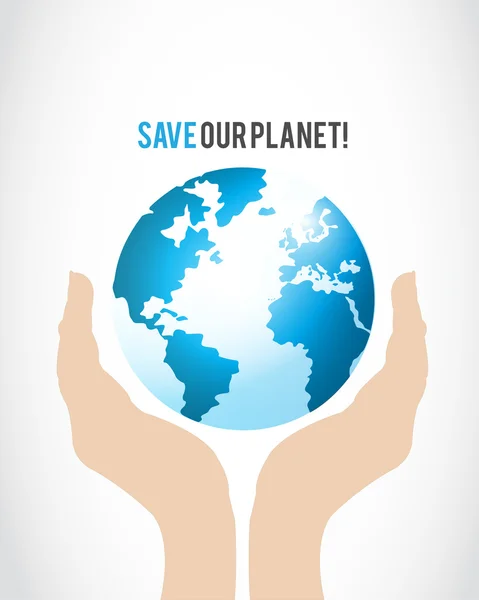 Rädda vår planet koncept — Stock vektor