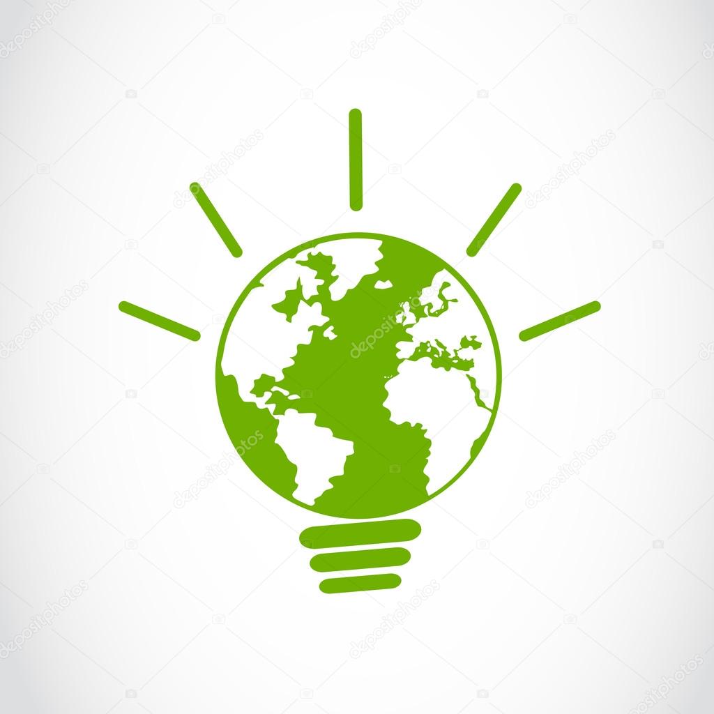 Eco global energy light bulb sign