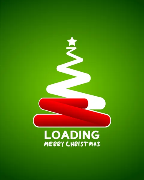 Árvore de Natal web loader esperando conceito —  Vetores de Stock