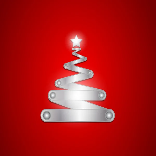Briljante kerstboom illustratie — Stockvector