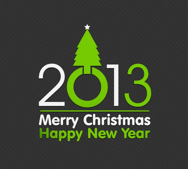 2013 Weihnachtsdesign mit Weihnachtsbaum — Stockvektor