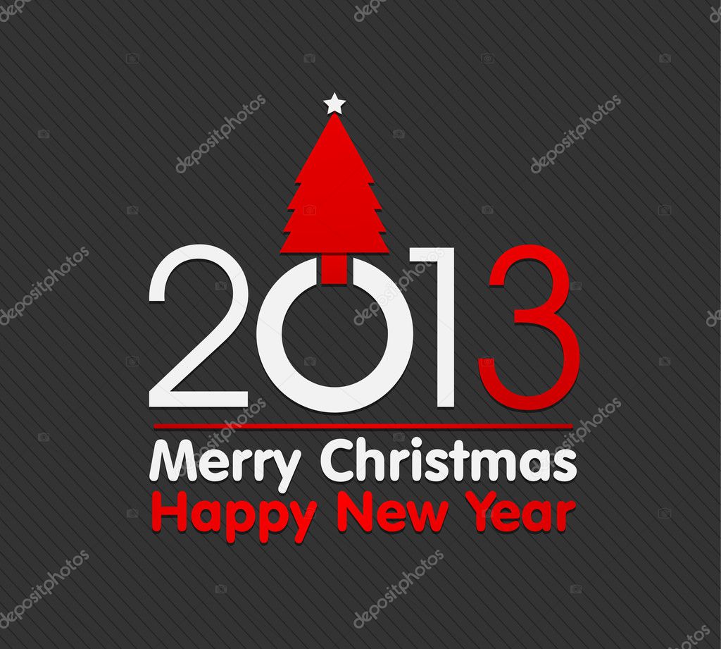 2013 christmas card illustration vector background
