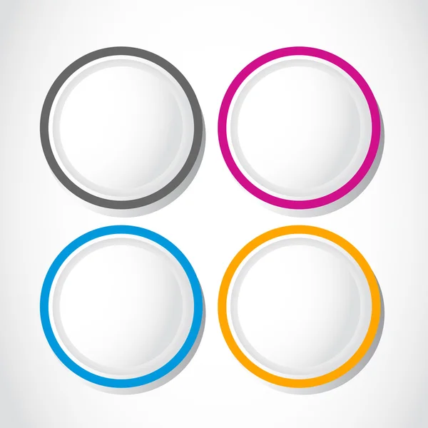 Round option buttons — Stock Vector