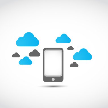 Smartphone bulut bilgi işlem kavramı