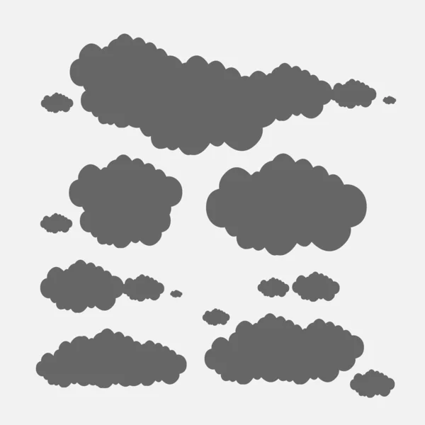 Nube conjunto vector — Archivo Imágenes Vectoriales