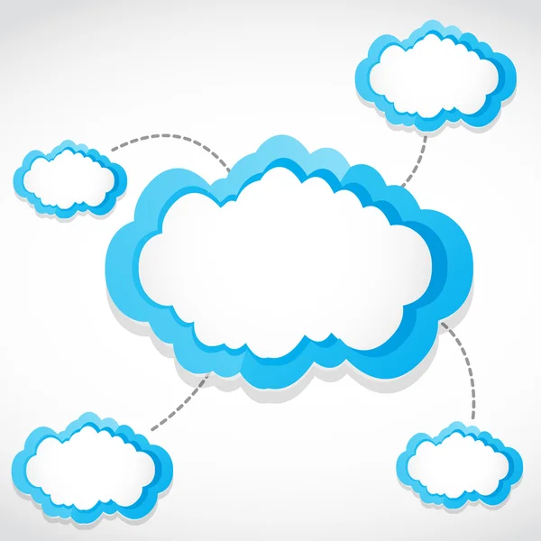 Cloud computing overdracht — Stockvector