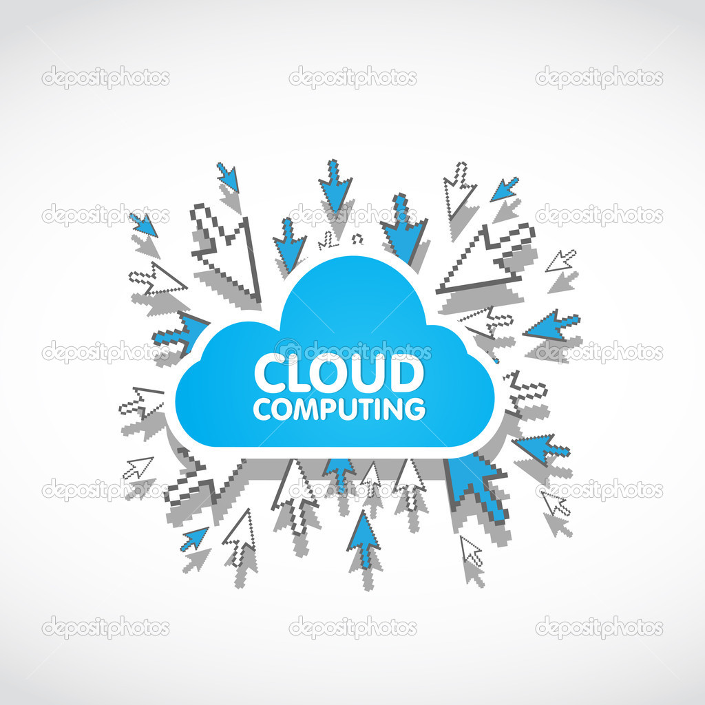 Cloud computing web concept