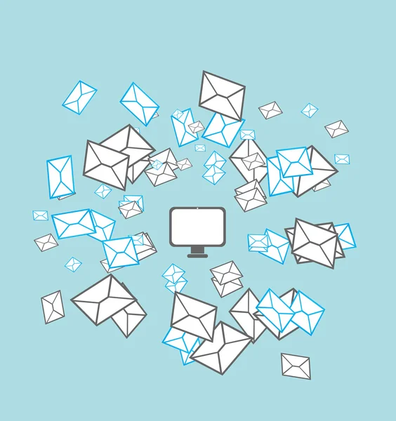 e-posta listesi kavramı vektör