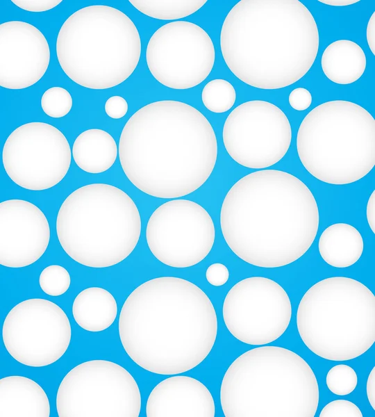 Witte cirkel bubbels — Stockvector
