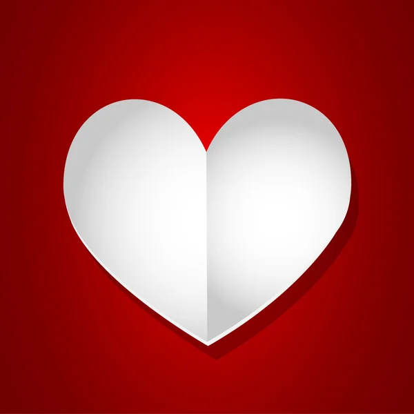 Día de San Valentín página vacía corazón — Vector de stock