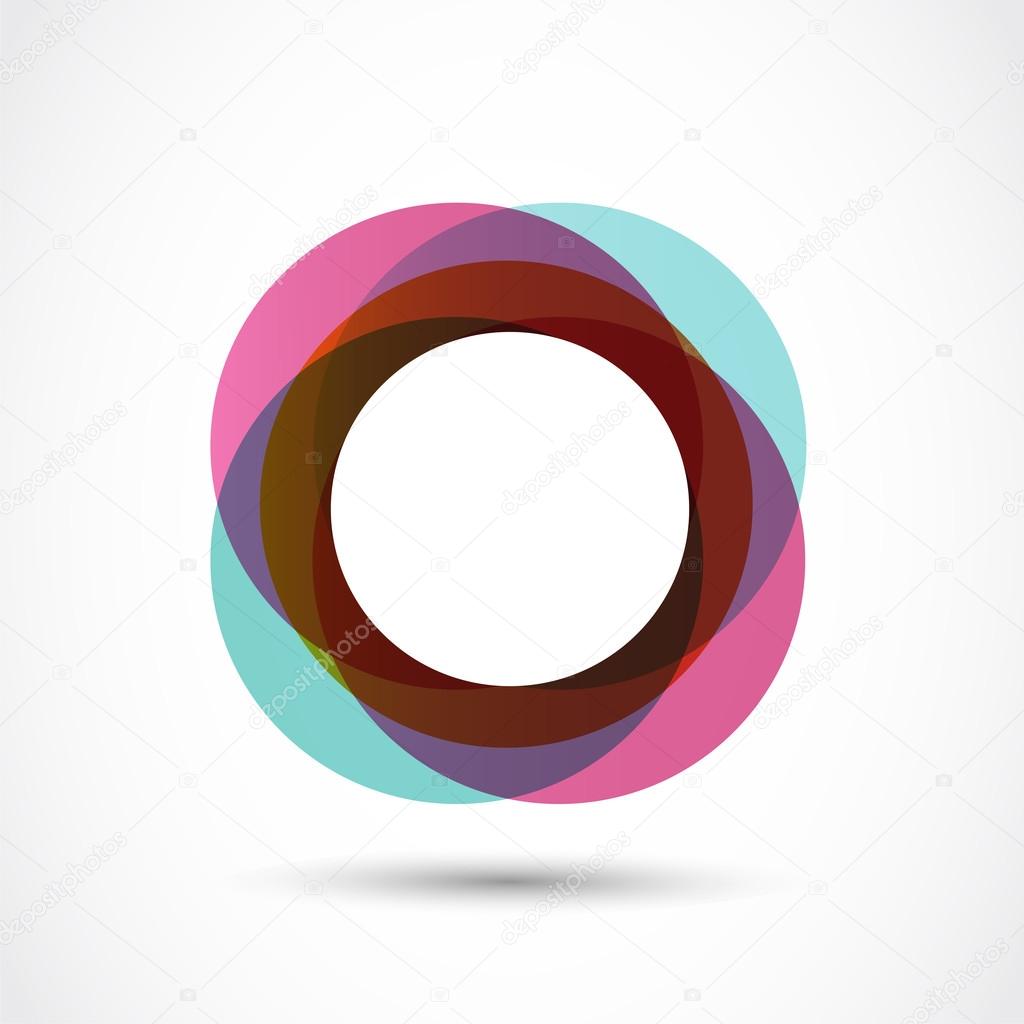 Vintage circle logo abstract vector background
