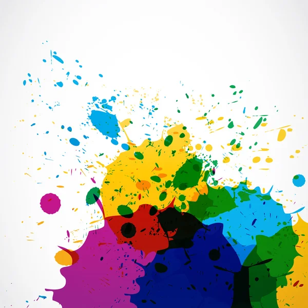 Abstract grunge splash paint — Stock Vector