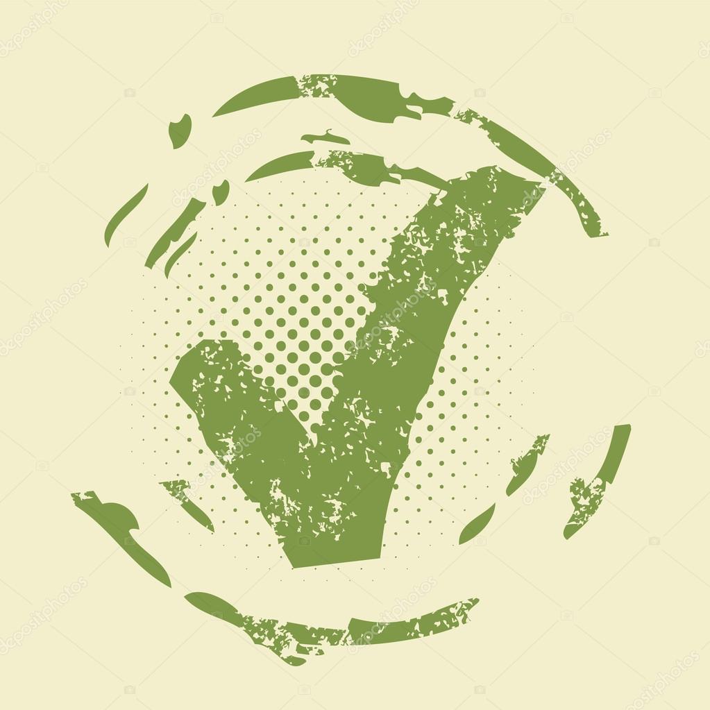 Vintage grunge approve stamp vector background