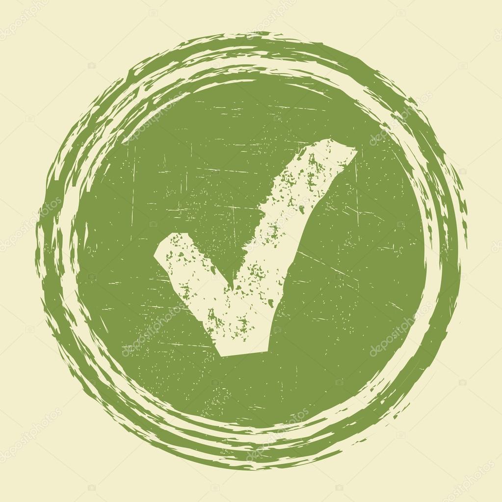 Approved sign grunge vector illustration