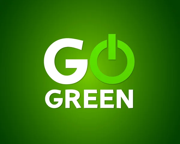 Megy zöld energia — Stock Vector