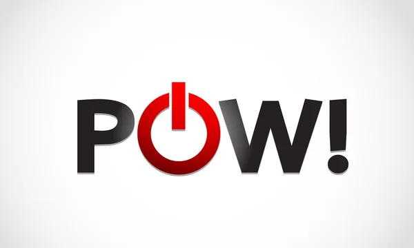 Pow! Power koncept — Stock vektor