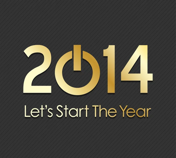 Start 2014 macht concept — Stockvector