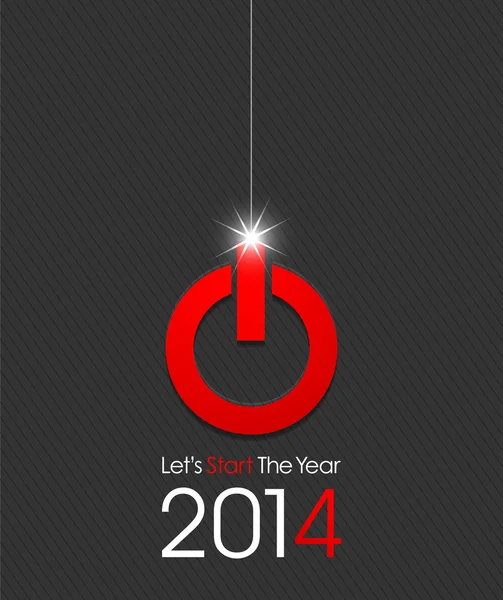 Mutlu yeni yıl 2014 başlamak — Stok Vektör