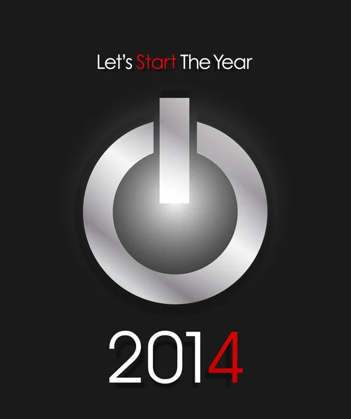 Mutlu yeni yıl başlamak 2014 — Stok Vektör