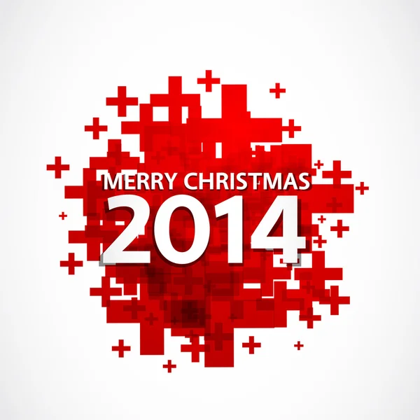 2014 Χριστούγεννα θετική φόντο — Διανυσματικό Αρχείο