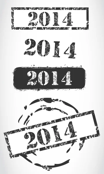 Grunge 2014 New Year Background — Stock Vector