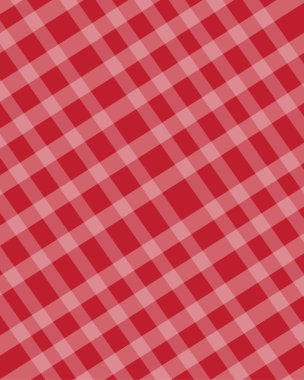 Damalı doku kırmızı