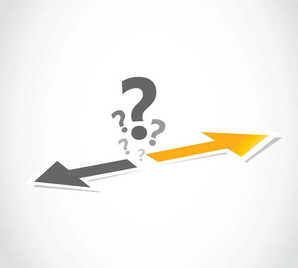 Decision, choice arrow concept — Stock Vector