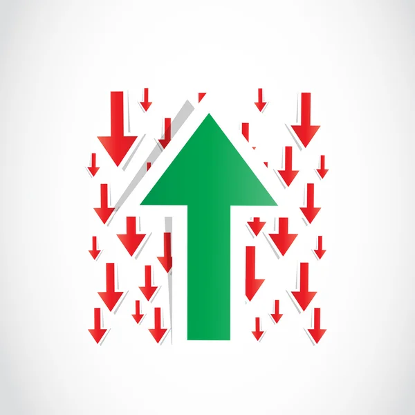 Gráfico flecha fondo — Vector de stock