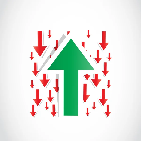 Diagram - pilbakgrunn – stockvektor