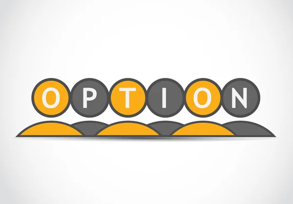 Option concept — Stock Vector