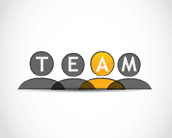 Vector team — Stock Vector