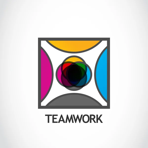 Logo Teamwork — Stock Vector