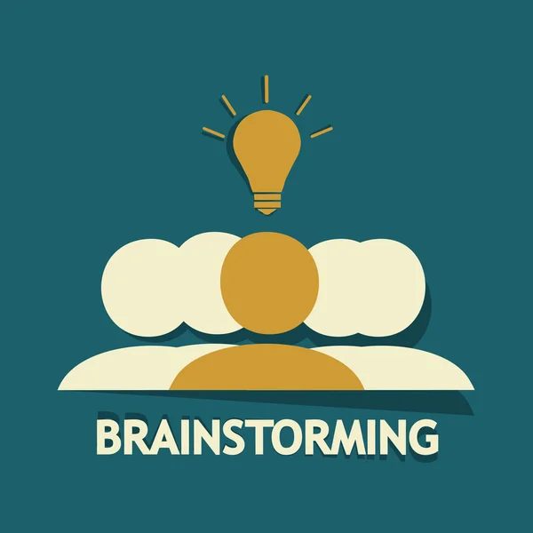 Vetor de brainstorming — Vetor de Stock