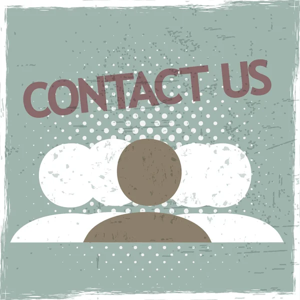 Contact Us Group — Stock Vector