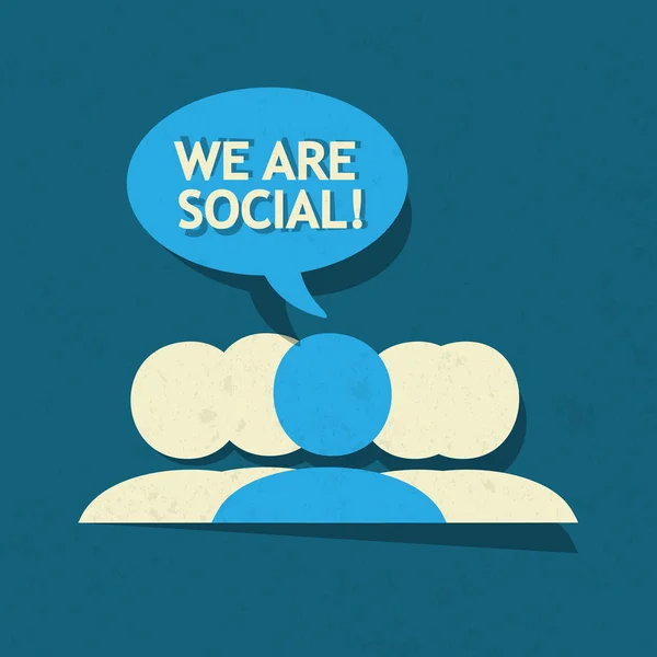 We are social group — Stock Vector