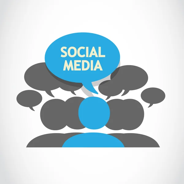Social media sharing group — Stock Vector