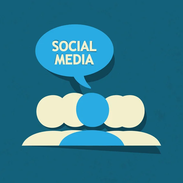 Φούσκα ομιλία κοινωνικών μέσων μαζικής ενημέρωσης — Διανυσματικό Αρχείο