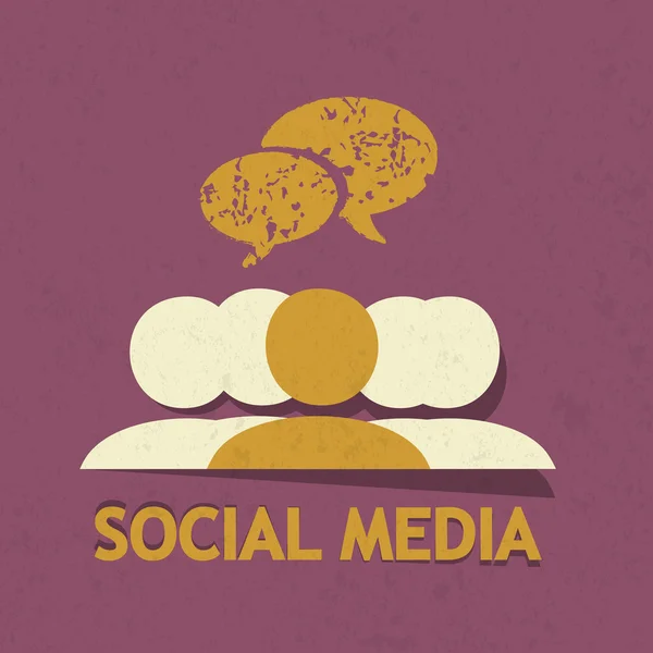 Vektorové sociální média — Stockový vektor