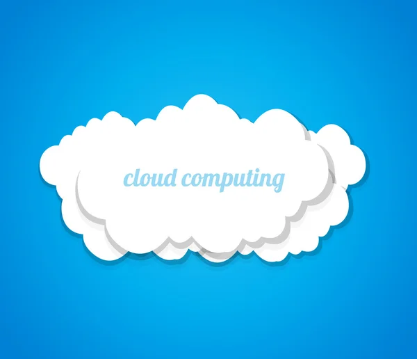 Business del cloud computing — Vettoriale Stock