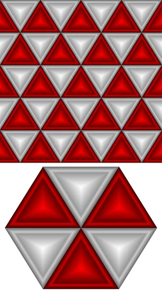 Λευκά και κόκκινα τρίγωνα — Διανυσματικό Αρχείο