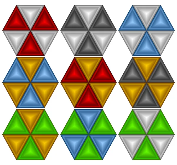 Elementos decorativos coloridos . — Archivo Imágenes Vectoriales