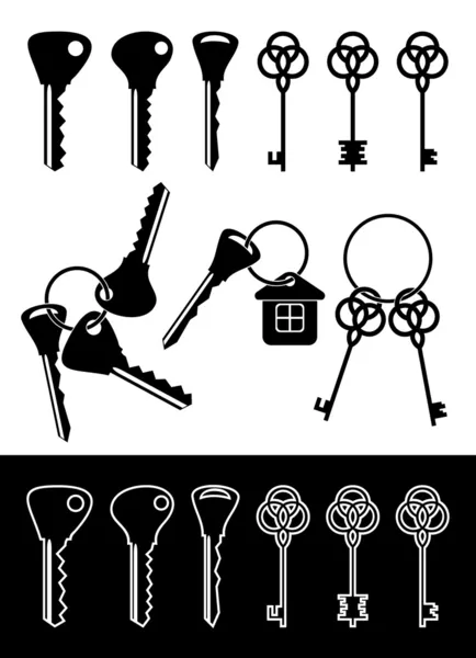 Différentes clés . — Image vectorielle