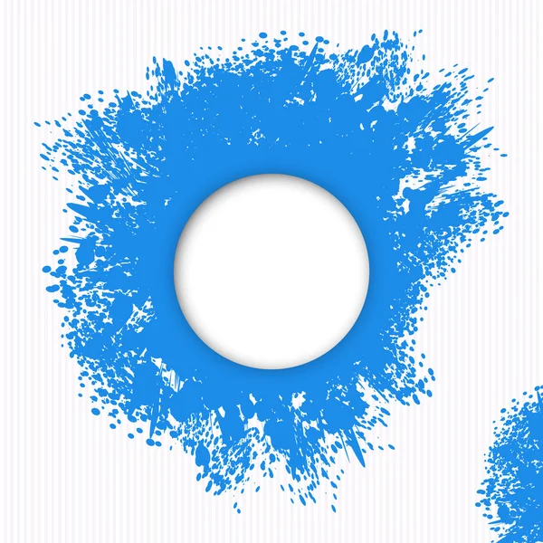 Blue splashes of paint — Stock Vector