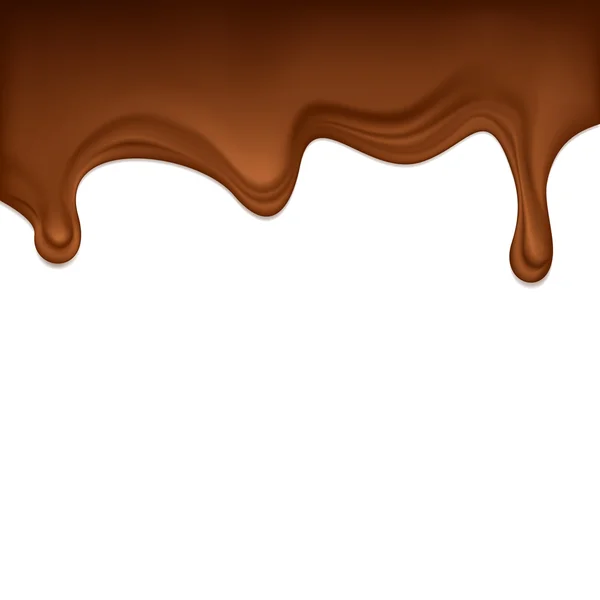 Gotejamento de chocolate — Vetor de Stock