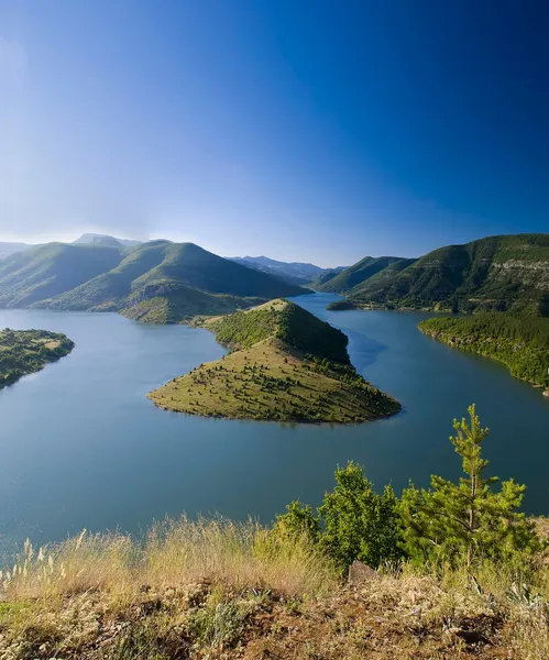 Kardjali lake Bulgaria — Stock Photo, Image