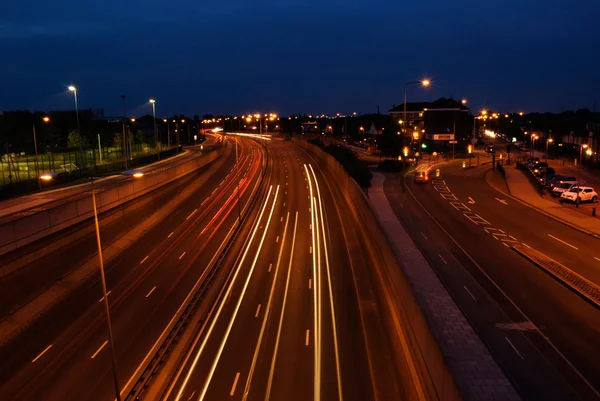 Feux de circulation sur l'autoroute — Photo